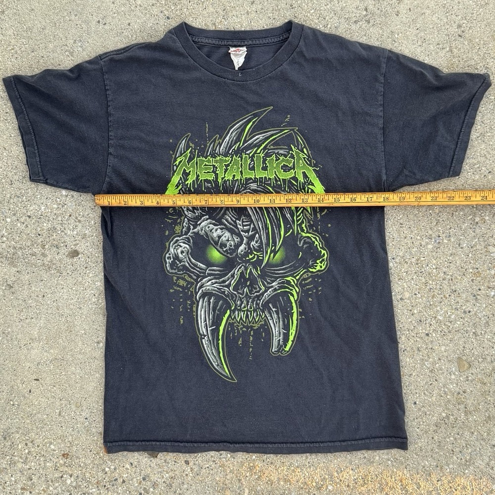 Metallica Graphic Tee Men's M Black Alstyle Skull Print - Picture 7 of 7